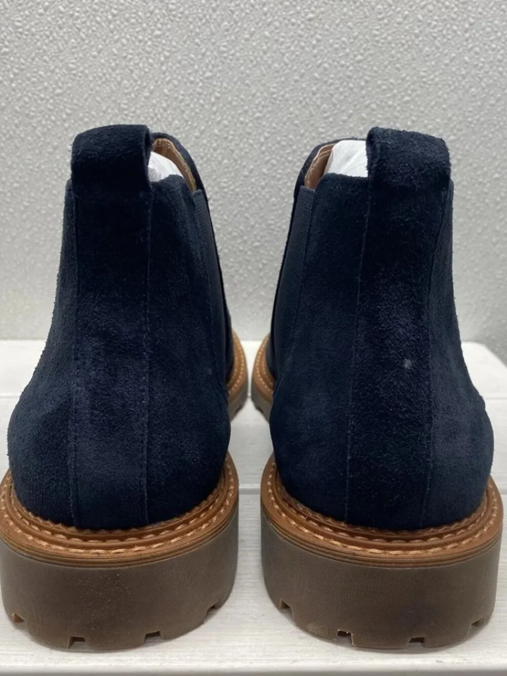 Vintage Foundry Co Mens Size 9 Blaise Chelsea Boots Navy Suede Slip Ons